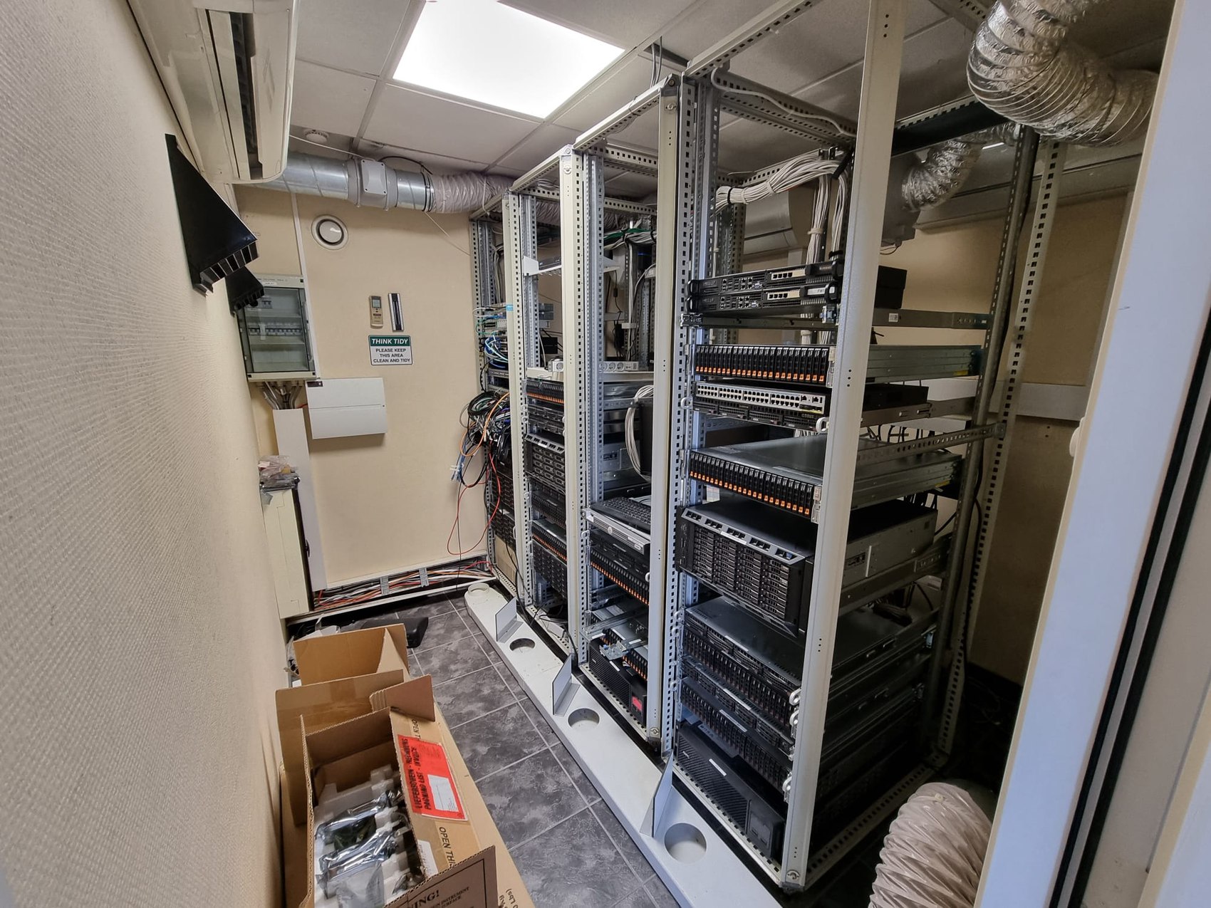 Serverruimte met racks