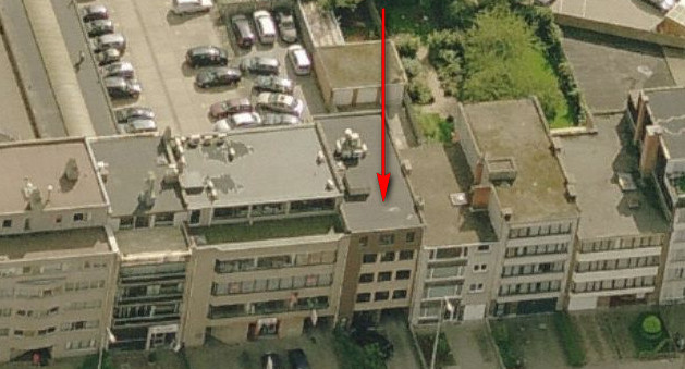 Bovenaanzicht gebouw Bisschoppenhoflaan 380